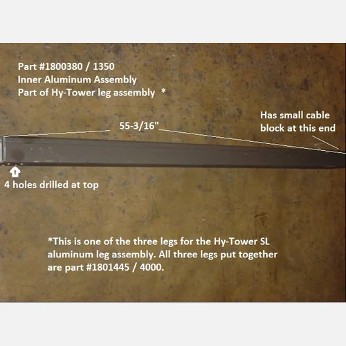 Aluminum Leg Assembly - Inner
