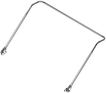 5-spring Steel arm set  with 30 degree bent arms 18 inches from the end, adjustable tarp axel, covers up to 23 feet.