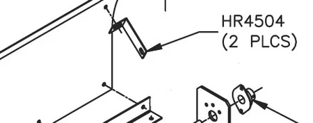Windscreen Support Angle, 3 1/